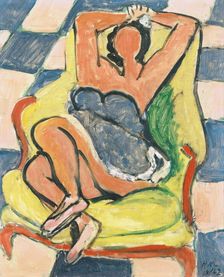 Le Repos de la danseuse, carrelage rose et bleu, 1942. Creator: Matisse, Henri (1869-1954)
