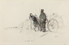 Le replis boche, c. 1914/1919. Creator: Jean Louis Forain