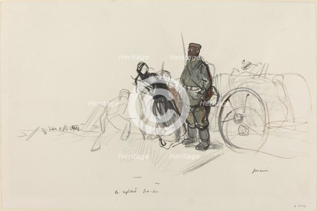 Le replis boche, c. 1914/1919. Creator: Jean Louis Forain.