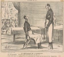 Le restaurant de l'exposition, 19th century. Creator: Honore Daumier