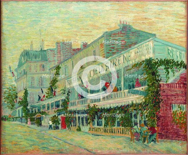 Le Restaurant de la Sirène à Asnières, 1887.