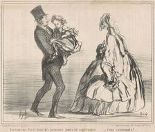 Le rues de Paris dans les premiers jours de Septembre ..., 19th century. Creator: Honore Daumier