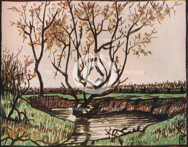 'Le Ruisseau', c1919. Artist: Fernand Scouflaire.