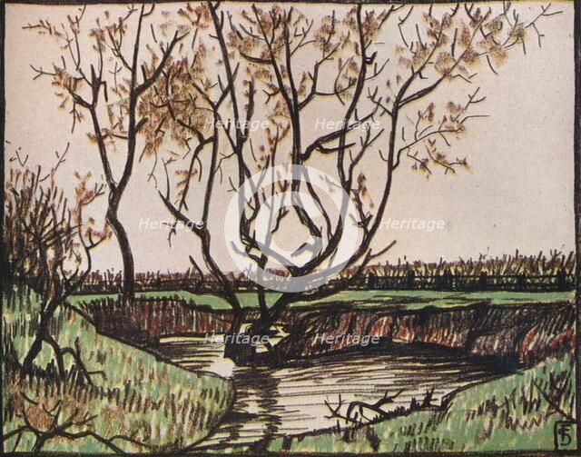 'Le Ruisseau', c1919. Artist: Fernand Scouflaire.