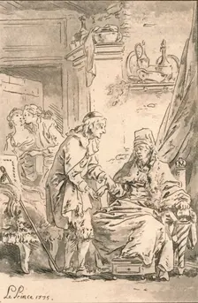 Le Toucher 1775. Creator: Jean Baptiste Le Prince