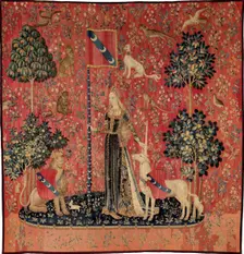 Le Toucher, tenture de la Dame à la licorne, c. 1500. Creator: Anonymous master