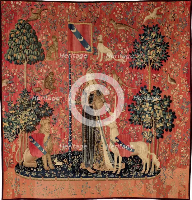 Le Toucher, tenture de la Dame à la licorne, c. 1500. Creator: Anonymous master.