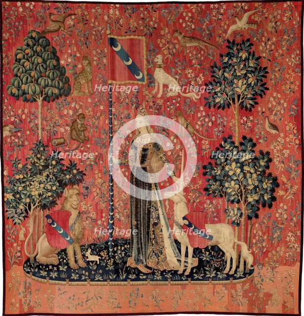Le Toucher, tenture de la Dame à la licorne, c. 1500. Creator: Anonymous master.