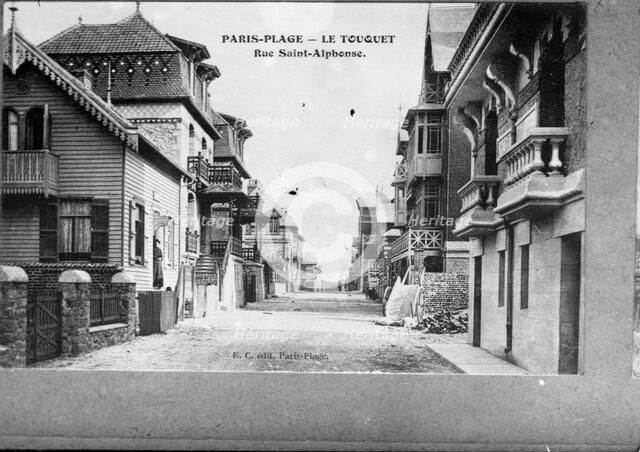Le Touquet-Paris-Plage, Rue Saint-Alphonse. Creator: Unknown.