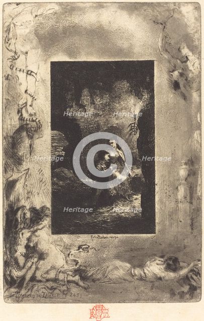 Le Tombeau du Diable (The Devil's Tomb), 1879/1880. Creator: Felix Hilaire Buhot.