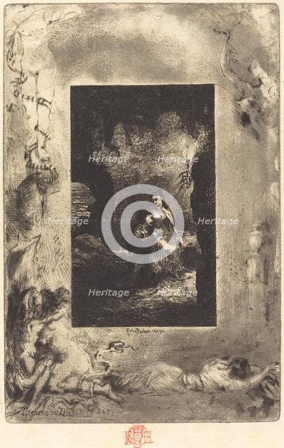 Le Tombeau du Diable (The Devil's Tomb), 1879/1880. Creator: Felix Hilaire Buhot.