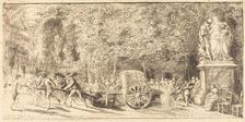 Le tonneau d'arrosage [upper half], 1762. Creator: Gabriel de Saint-Aubin