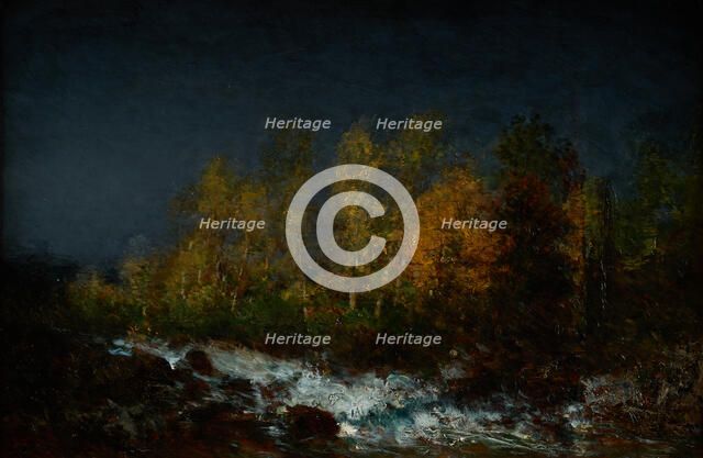 Le Torrent. Environs de Clermont-Ferrand, between 1870 and 1880. Creator: Felix Francois Georges Philibert Ziem.