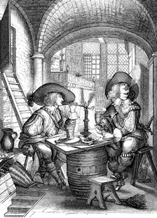 Le Tabac 17th century. Artist: Abraham Bosse