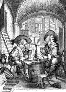 Le Tabac 17th century. Artist: Abraham Bosse