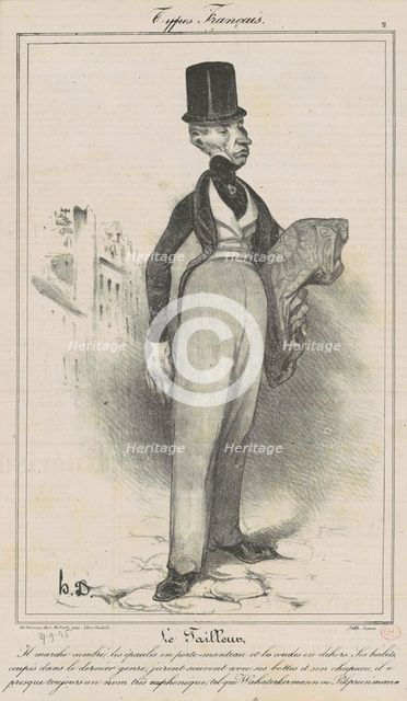 Le Tailleur, September 27, 1835. Creator: Honore Daumier.