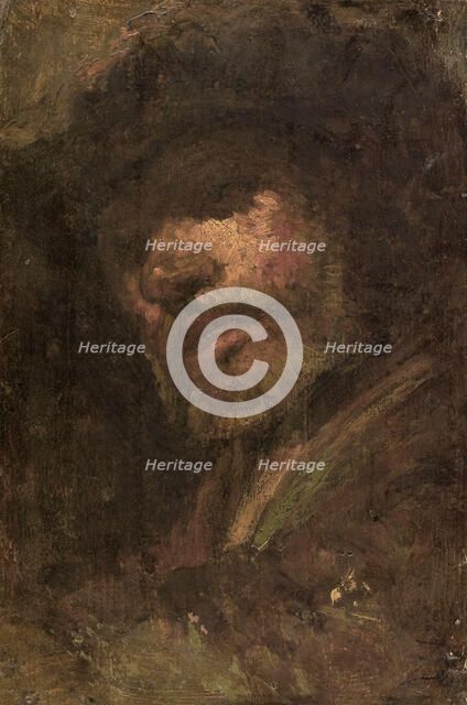 Le Tambour, tête d'homme d'après Rembrandt, 1853. Creator: Felix Francois Georges Philibert Ziem.