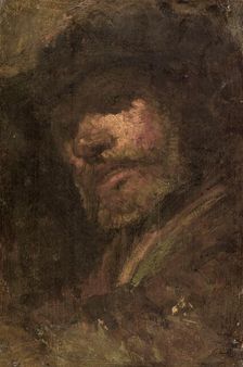Le Tambour, tête d'homme d'après Rembrandt, 1853. Creator: Felix Francois Georges Philibert Ziem