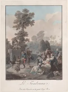 Le Tambourin, 1788-94. Creator: Charles-Melchior Descourtis
