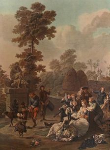 Le Tambourin (Tambourine), c1780, (1913). Artist: Charles-Melchior Descourtis