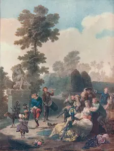 Le Tambourine c1780. Artist: Charles-Melchior Descourtis