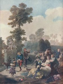 Le Tambourine c1780. Artist: Charles-Melchior Descourtis