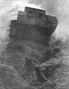 Le "Tank"; premiere apparition d'un des nouveaux cuirasses de terre de l'armee..., 1916. Creator: Unknown