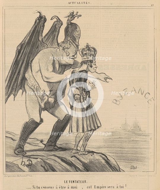 Le Tentateur, 19th century. Creator: Honore Daumier.