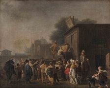 Le Théâtre de la Folie (The Theatre of Madness), c1805-1810. Creator: Taunay, Nicolas Antoine (1755-1830)