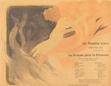 Le Théâtre Libre: La Fumée, puis la Flamme, 1895. Creator: Louis Abel-Truchet
