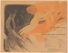 Le Théâtre Libre: La Fumée, puis la Flamme, 24 October 1895. Creator: Louis Abel-Truchet
