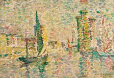 Le thonier entrant à La Rochelle, c1912. Creator: Cousturier, Lucie (1870-1925)