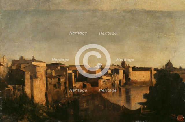 Le Tibre à Rome, between 1856 and 1862. Creator: Jean-Baptiste Carpeaux.