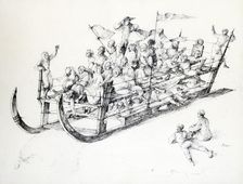 Le Traineau c1850-1890. Artist: Stanislas Lepine