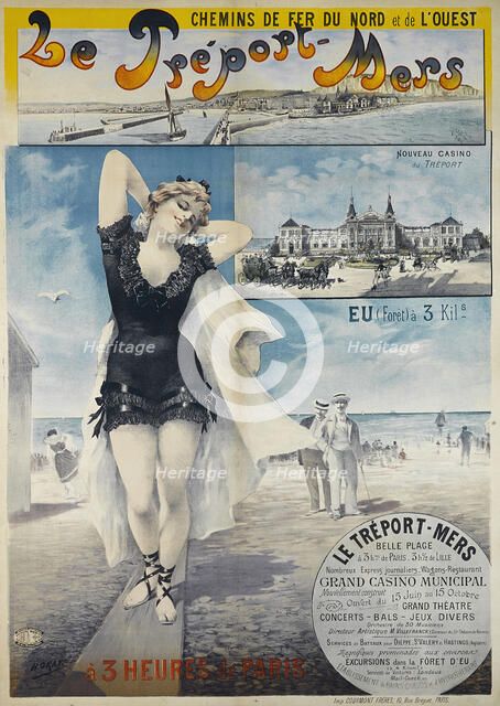 Le Tréport-Mers. Chemins de fer du Nord et de l'Ouest, 1897. Creator: Gray (Boulanger), Henri (1858-1924).