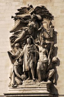 "Le Triomphe de 1810", Arc de Triomphe, Paris, France. Creator: Jean-Pierre Cortot