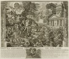 Le Triomphe de Voltaire, 1778/79. Creator: A. Duplessis