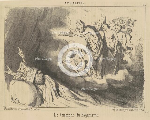 Le triomphe du paganisme, 19th century. Creator: Honore Daumier.