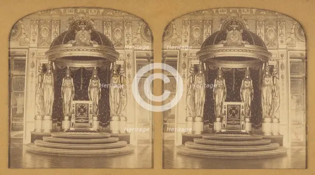 Le Trone (Palais du Senat), 1855-1865. Creator: F. Grau.