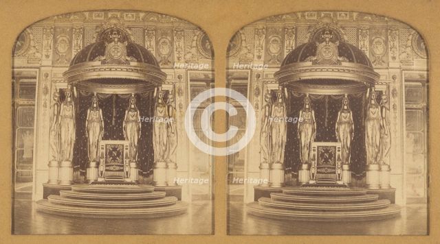 Le Trone (Palais du Senat), 1855-1865. Creator: F. Grau.
