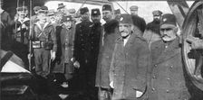 Le voyage, de Salonique a Toulon, des consuls arretes le 30 decembre; A bord du "Memphis"..., 1915. Creator: Photographies A.C