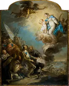 Le Voeu de Louis XIII au siège de la Rochelle en 1628, esquisse du tableau du Maître..., c1737-1747. Creator: Carle van Loo