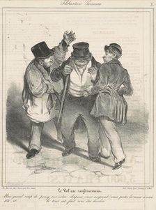 Le vol au renfoncement, 19th century. Creator: Honore Daumier
