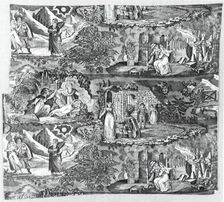 Le Vampire (The Vampyre) (Furnishing Fabric), France, c. 1820. Creator: Unknown