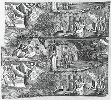 Le Vampire (The Vampyre) (Furnishing Fabric), France, c. 1820. Creator: Unknown