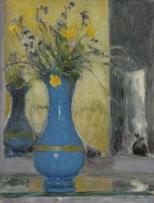 Le Vase bleu, ca 1932. Creator: Vuillard, Édouard (1868-1940)