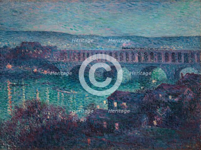 Le viaduc d'Auteuil , 1890. Creator: Luce, Maximilien (1858-1941).