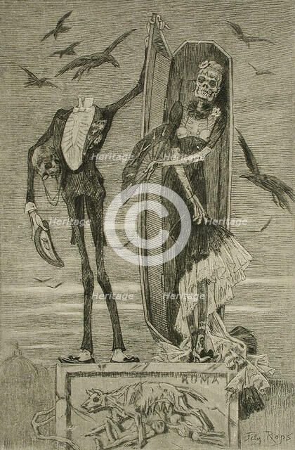 Le Vice suprême (The Supreme Vice), 1884. Creator: Félicien Rops.