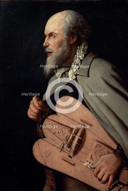 Le vielleur, ca 1620-1625. Creator: La Tour, Georges, de (1583-1652).