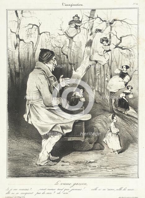 Le vieux garçon, 1833. Creator: Honore Daumier.